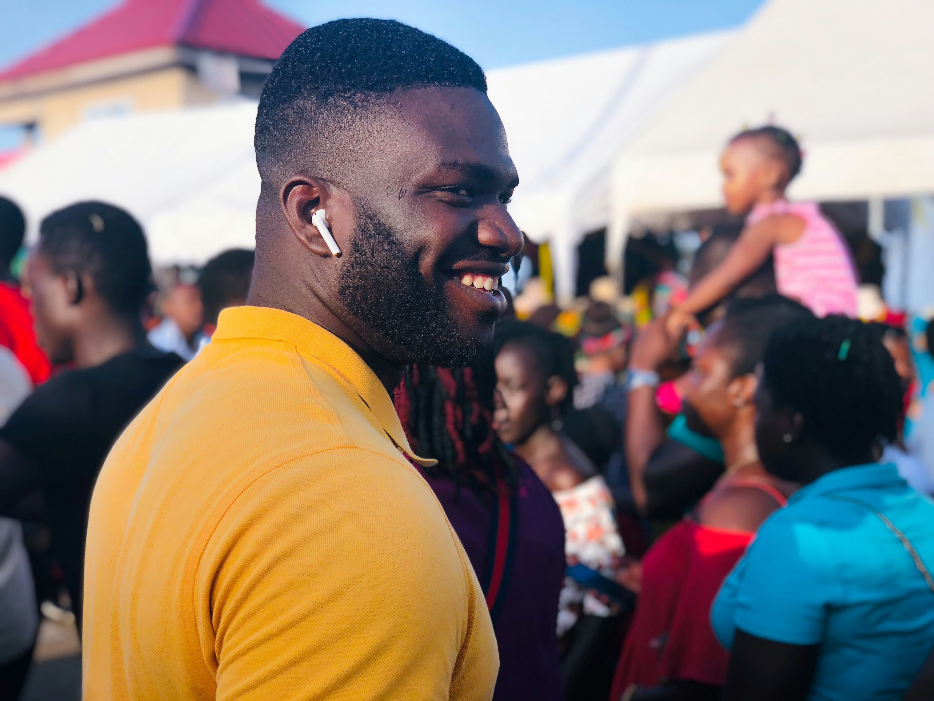 Attendees enjoying an event in Accra